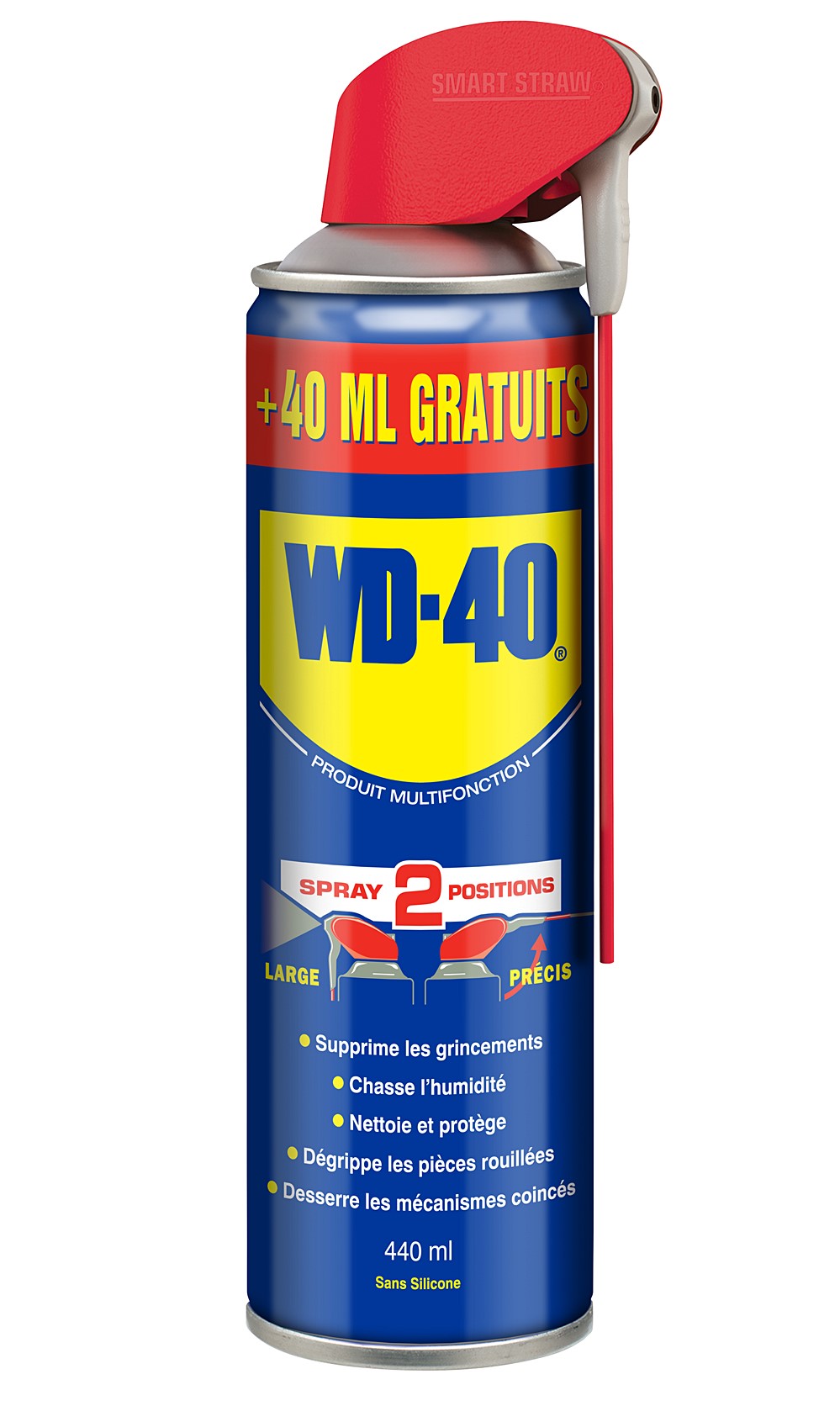 Produit Multifonction WD-40 Spray Double Position 400ml +10%